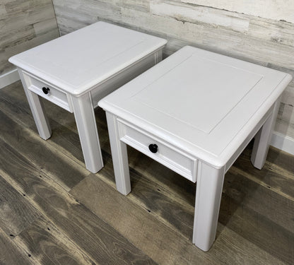 Matching White End Tables/ Nightstands  Set Of 2