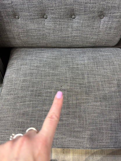 Mid Century Style Gray 2pc Sectional Couch