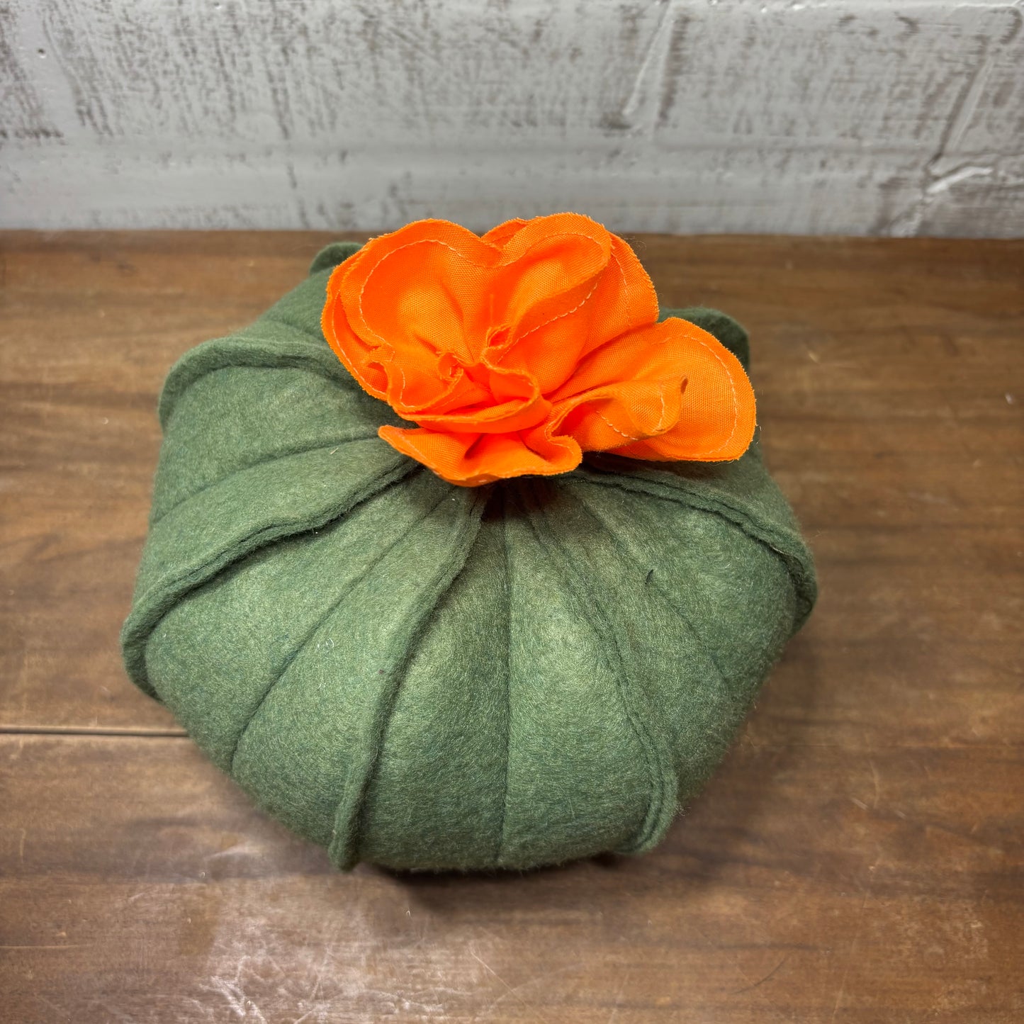 Hand Sewn Felt Plush Cactus (Orange)