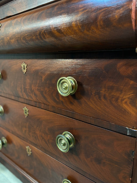 Antique Empire Mahogany Dresser Chest