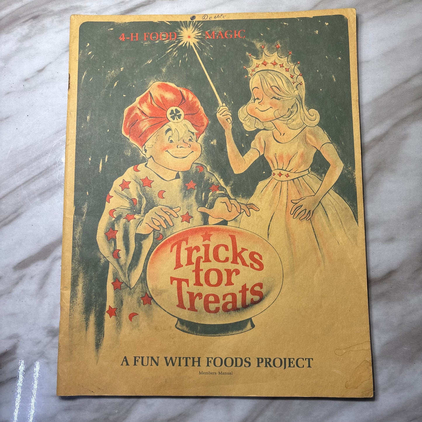 Vintage 4-H Book Tricks for Treats Halloween Cookbook Fun With Food
