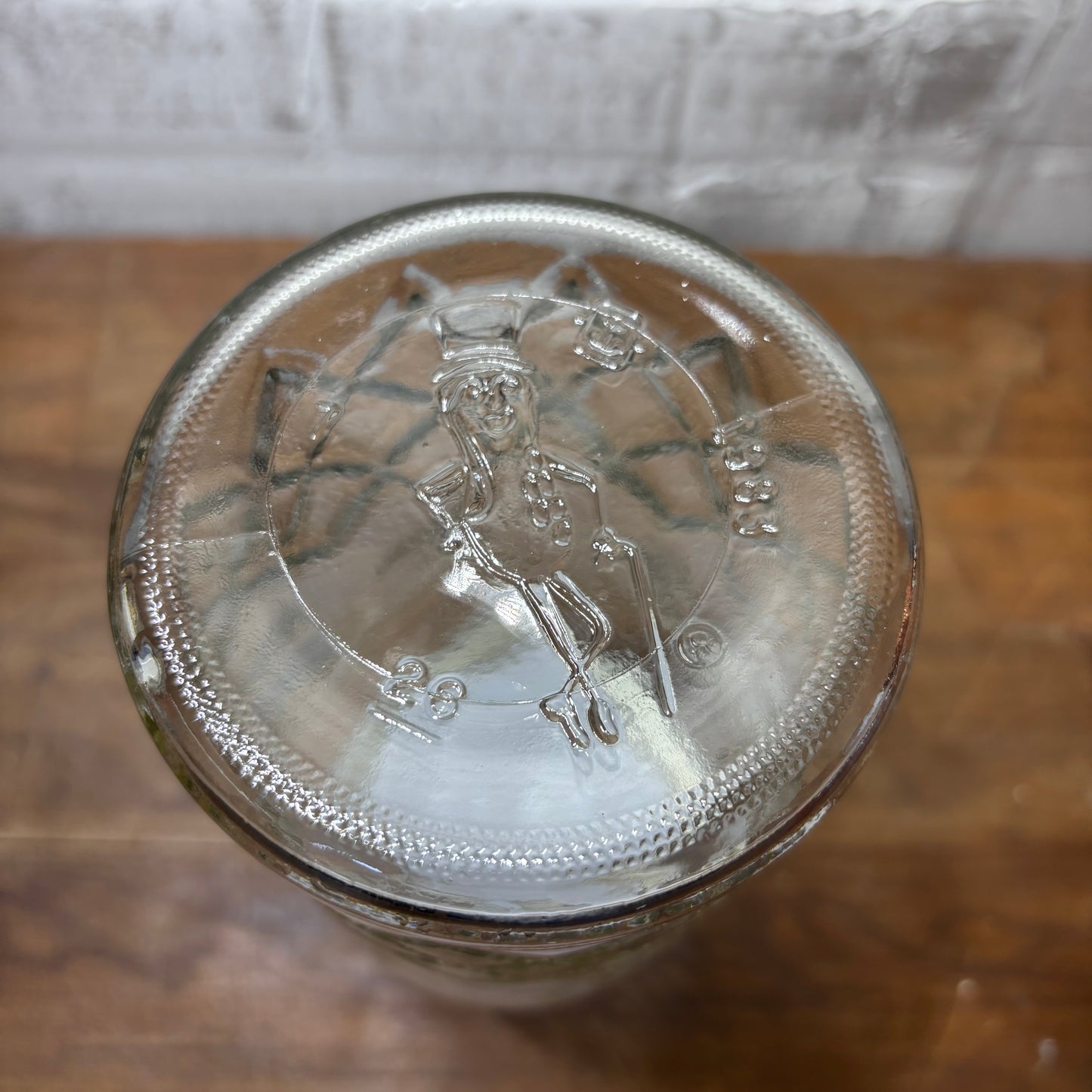 Vintage Planters Peanuts Glass Jar with Lid