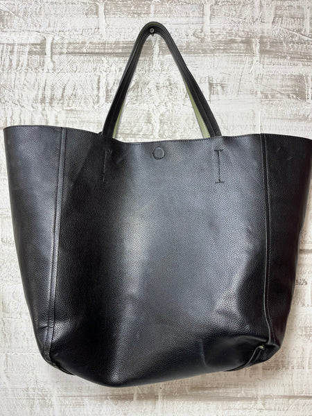 Large Faux Leather Shoulder Bag