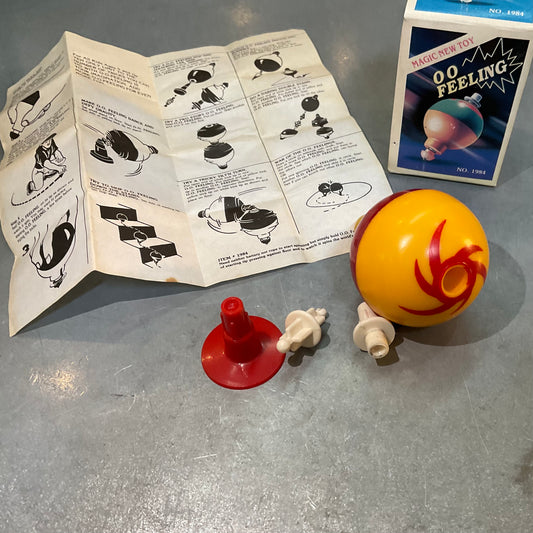 Vintage Mattel Wizzzer O-O Feeling Spinning Top Toy