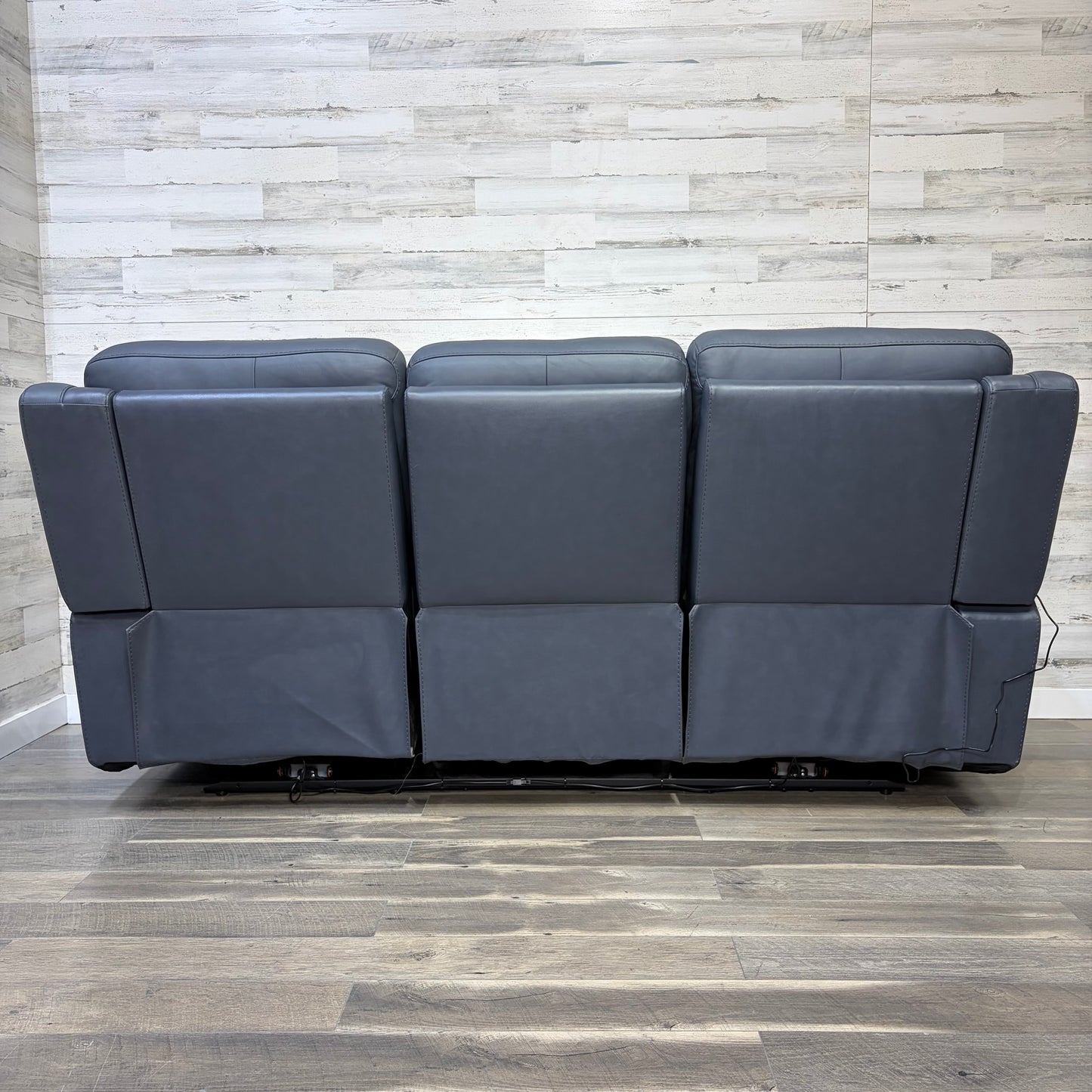 Leather Flexsteel “Sawyer” Power Reclining Sofa & Chair Set