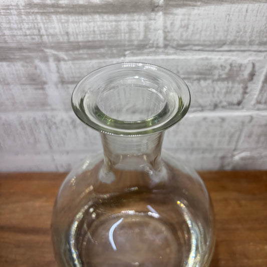 Heavy Glass Decanter Vase