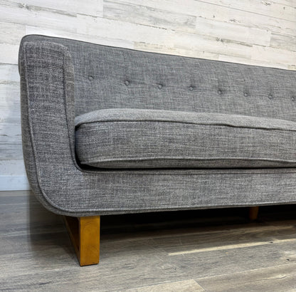 Mid Century Style Gray 2pc Sectional Couch