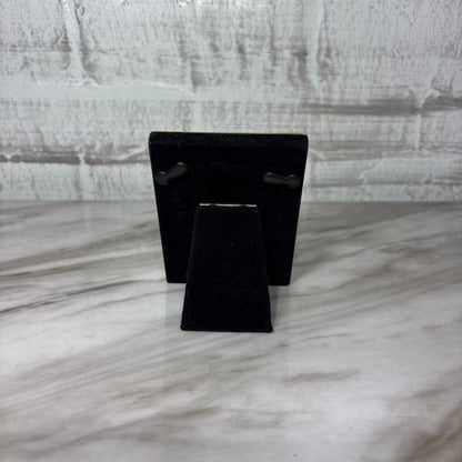 Small Silver Tone and Gold Accent Standing Picture Frame