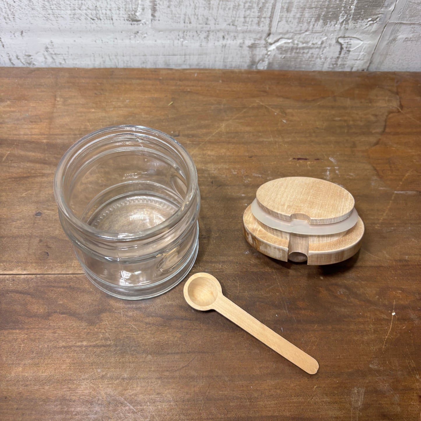Glass Sugar/ Honey Jar