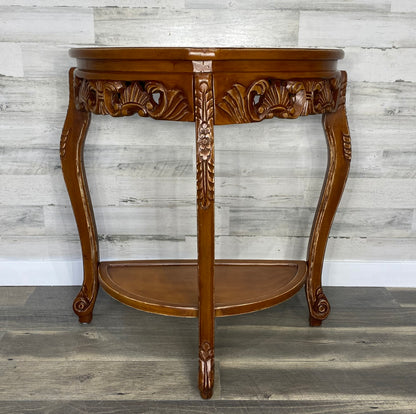 Marble Top Ornate Sofa Table