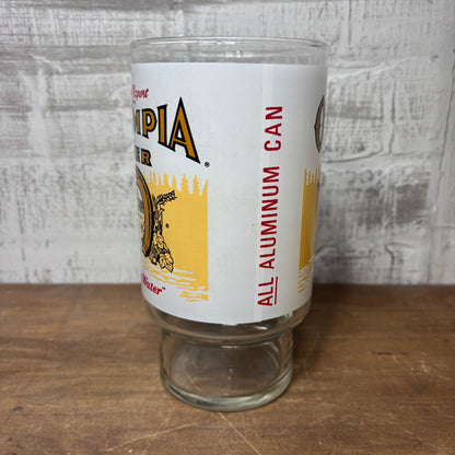 Vintage Olympia Beer Good Luck Horseshoe Glass