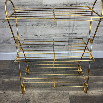 Gold Metal Plant Stand