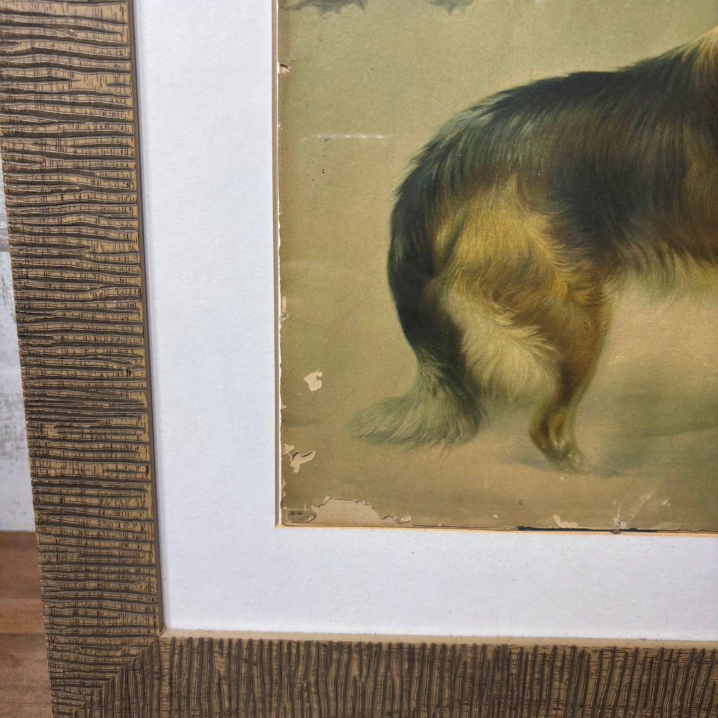 Mid Century Modem Unique Lassie Collie “Shepherds Call” Framed Art