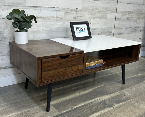 Modern Faux Marble Coffee Table