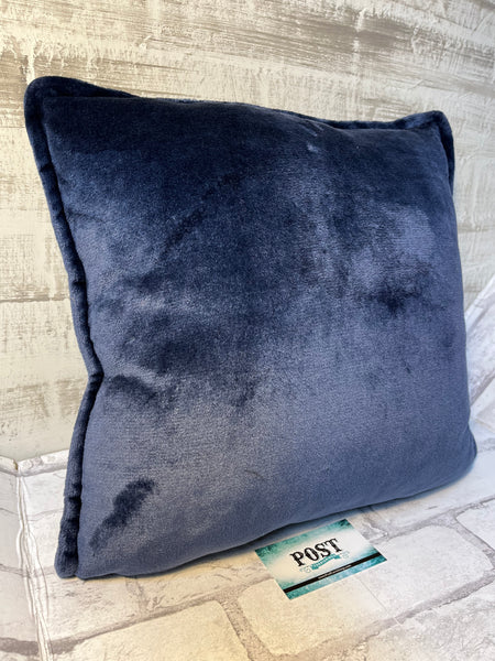 Navy Blue Throw Pillow