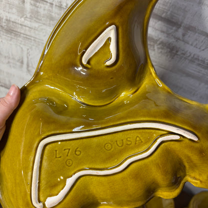 Mid Century Ceramic Thanksgiving Party Tray Set