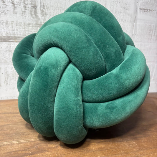 Emerald Green Knott Pillow