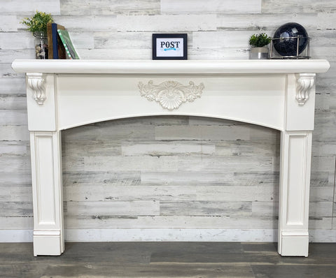 White Fireplace Mantel