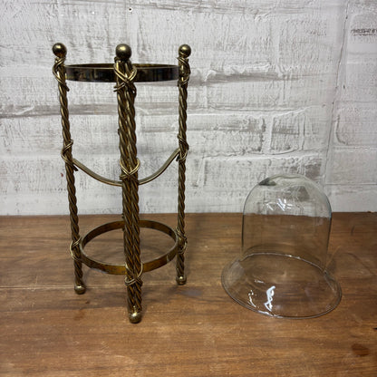 Vintage Pillar Glass Candle Holder