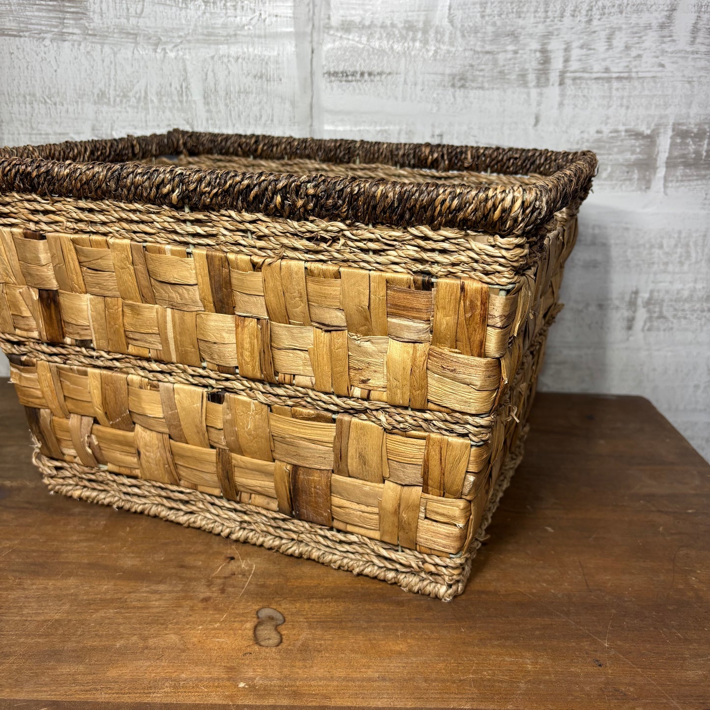 Seagrass Rope Rectangle Basket