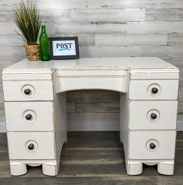 White Farmhouse Desk