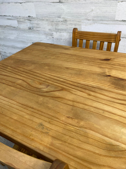 Kids Wood Table & 2 Chairs