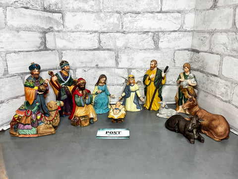 Traditions 12 Piece Porcelain Nativity Set