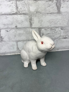 Pink Eye Ceramic Bunny