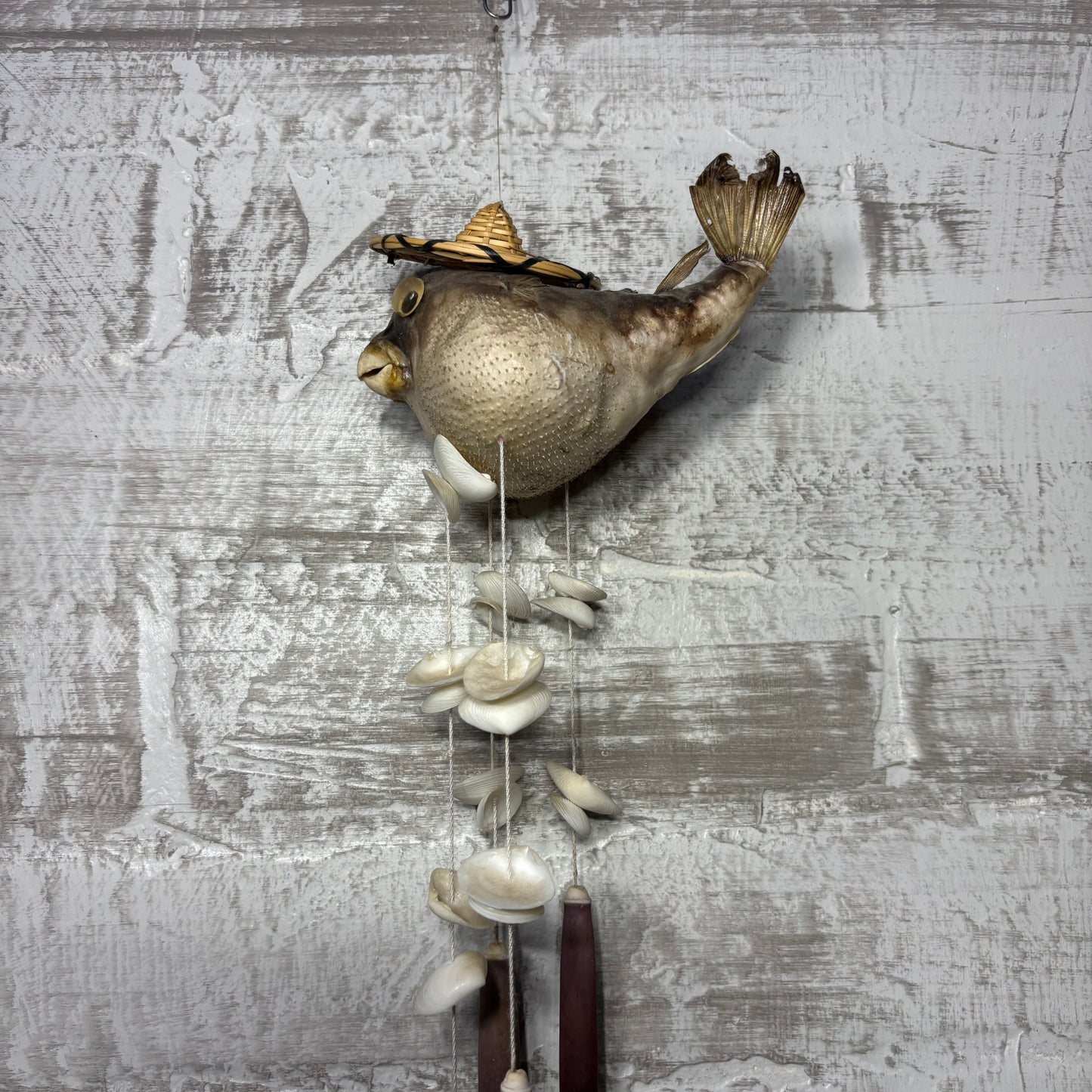 Pufferfish Taxidermy Wind Chime