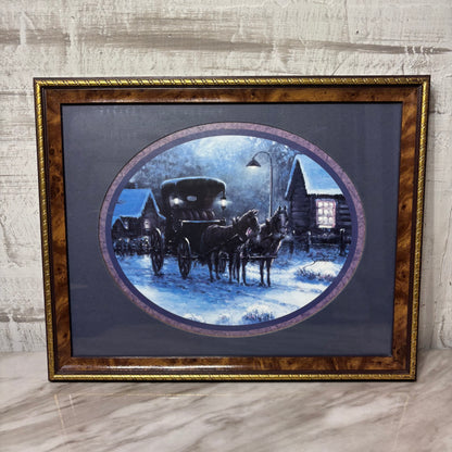 Vintage Horse And Carriage Matted Print By Joe Sambataro