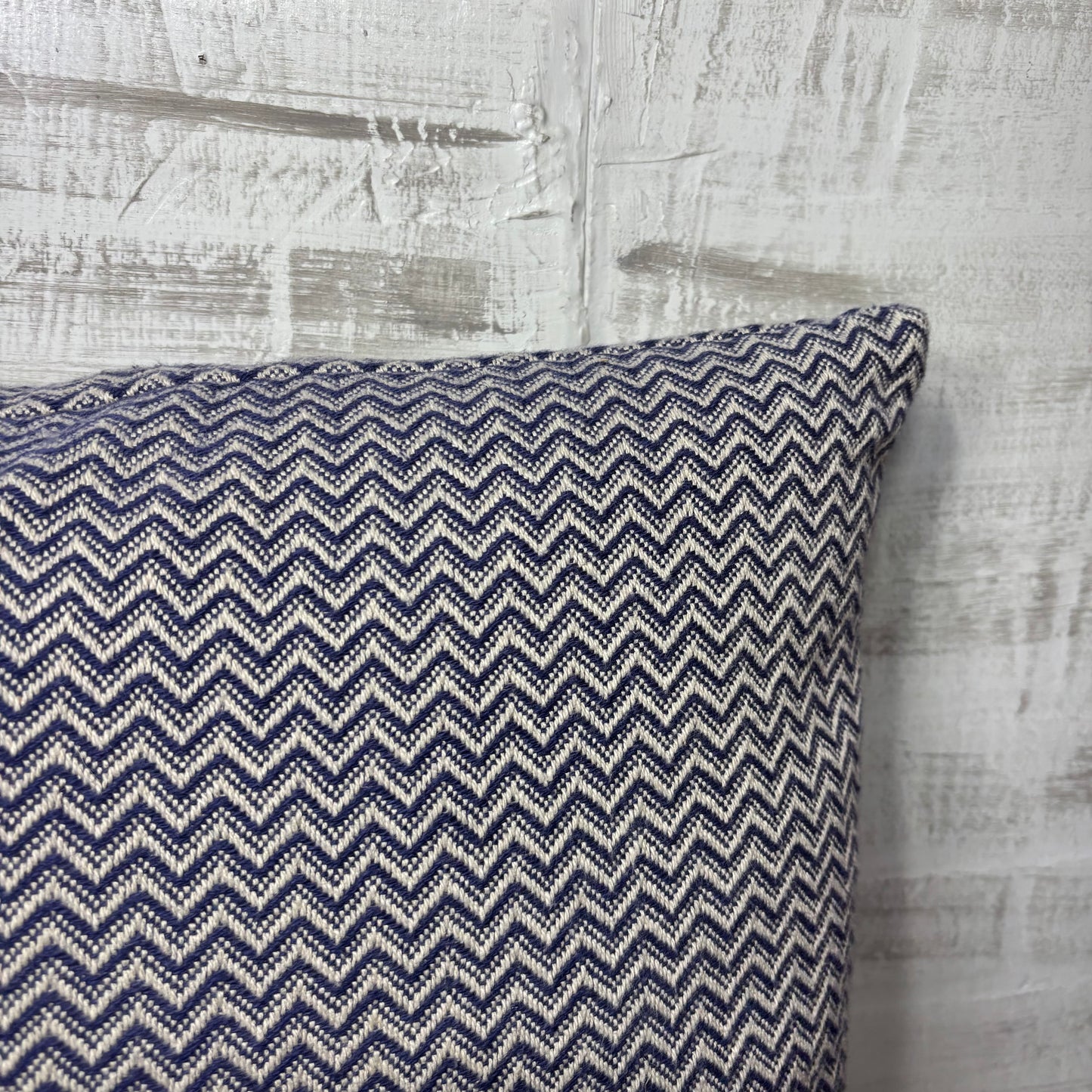Navy Chevron Throw Pillow
