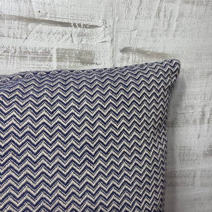 Navy Chevron Throw Pillow
