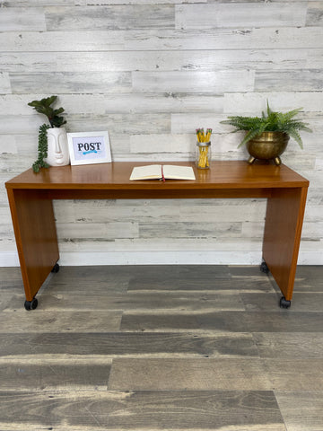 Mid Century Modern Rolling Desk