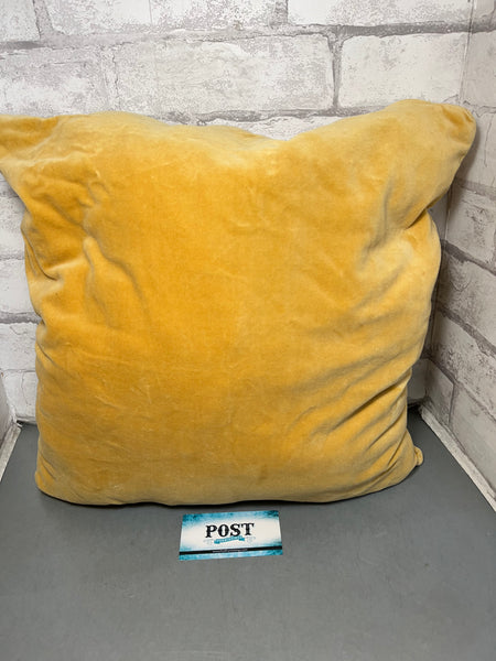 Yellow Velvet Pillow