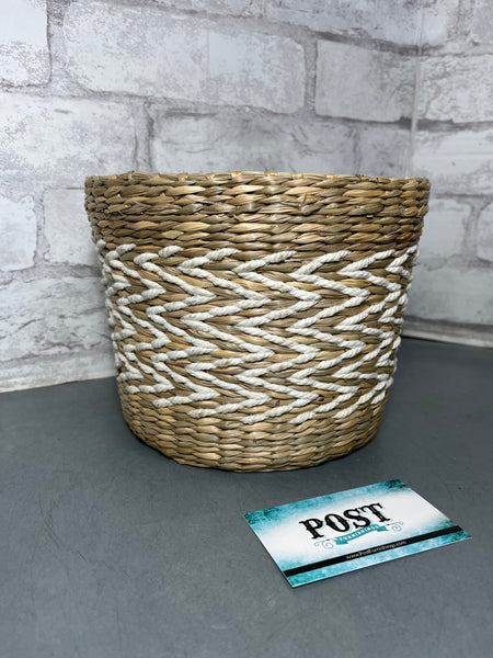 Wicker And Rope Basket