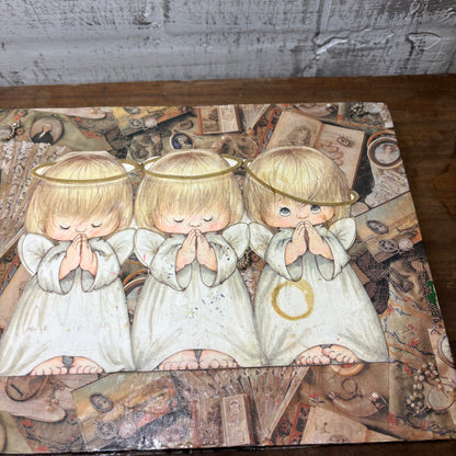 Vintage Angel Cherub Storage Box