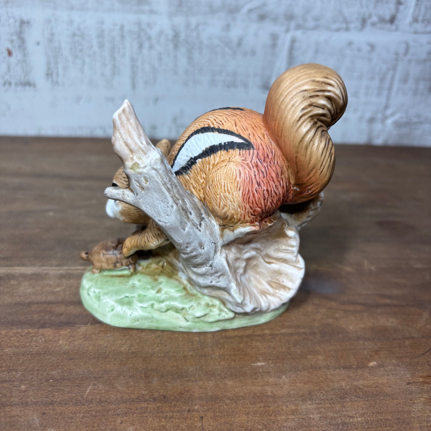 Vintage Homco Porcelain Chipmunk And Turtle Figurine