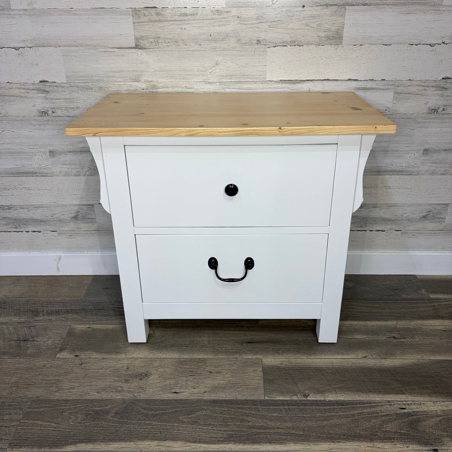 White Refinished Nightstand