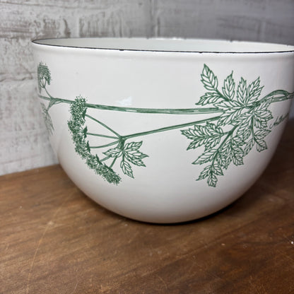 Vintage Finel Arabia Enamel Bowl Designed by Kaj Franck