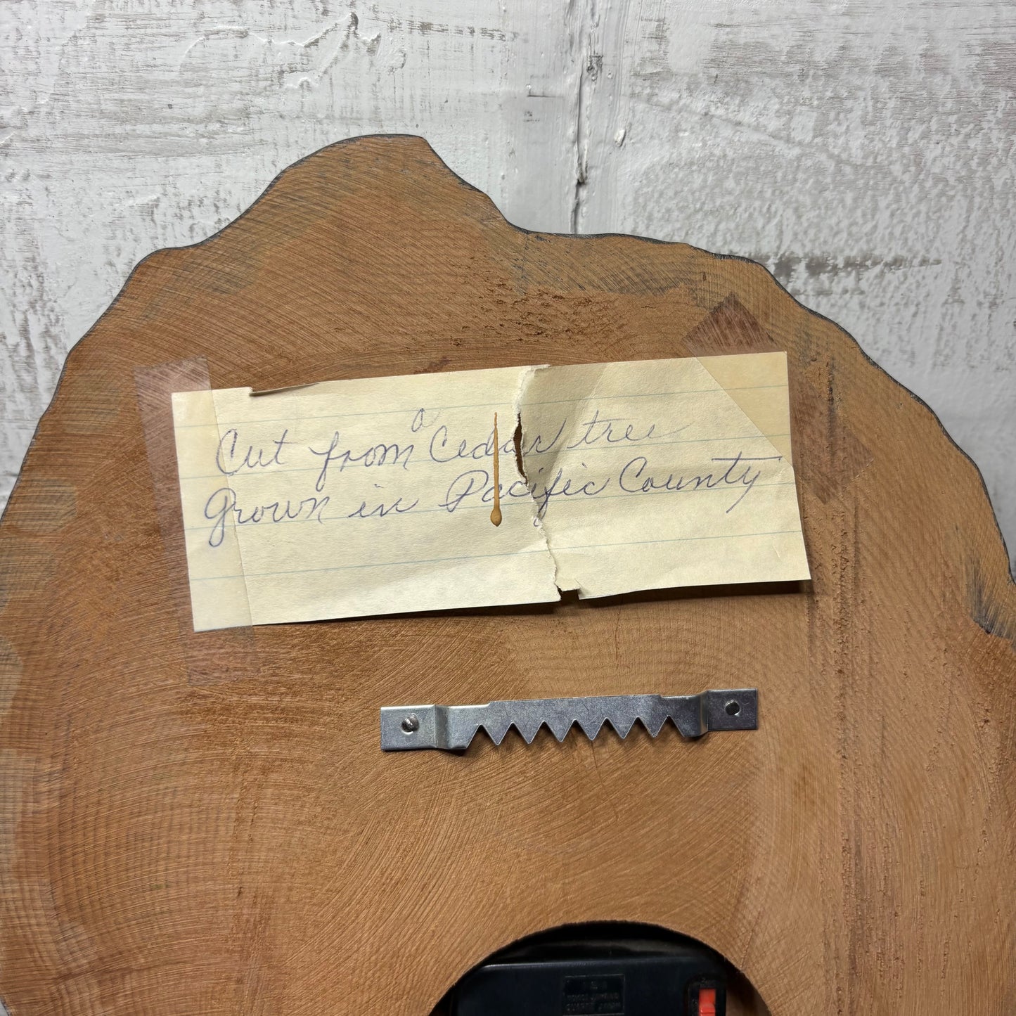 Live Edge Wooden Wall Clock