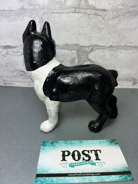 Cast Iron Boston Terrier Dog