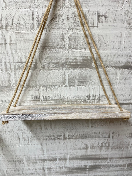 Rustic Hanging Wood Shelf