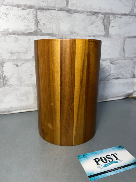 Round Wood Utensils Holder