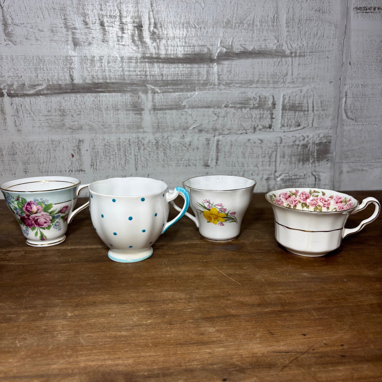 Vintage Teacup Set Of 4 #4