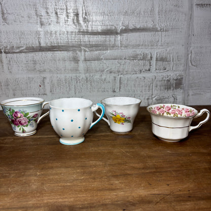 Vintage Teacup Set Of 4 #4