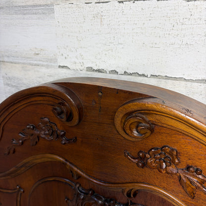 Antique French Carved Twin Bed Frame