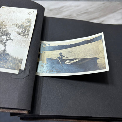 Mid Century Leather Photo Album