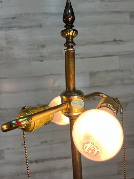 Vintage Brass Marbro Table Lamp Set Of Two