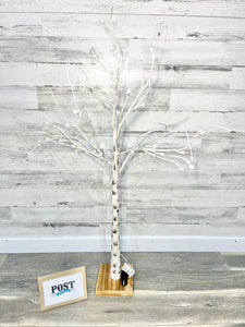 Artificial Light Up White Birch Tree