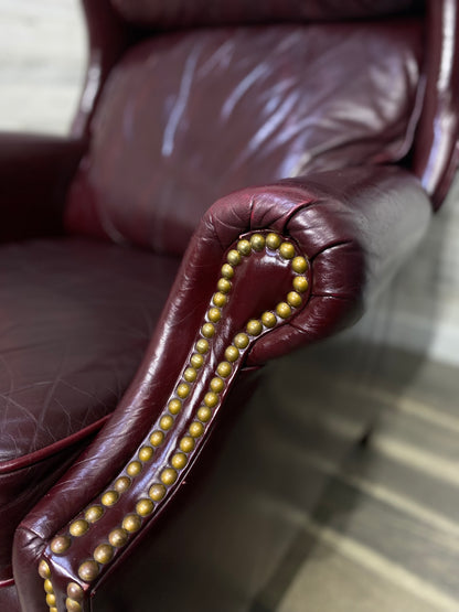 Maroon Leather Flexsteel Recliner